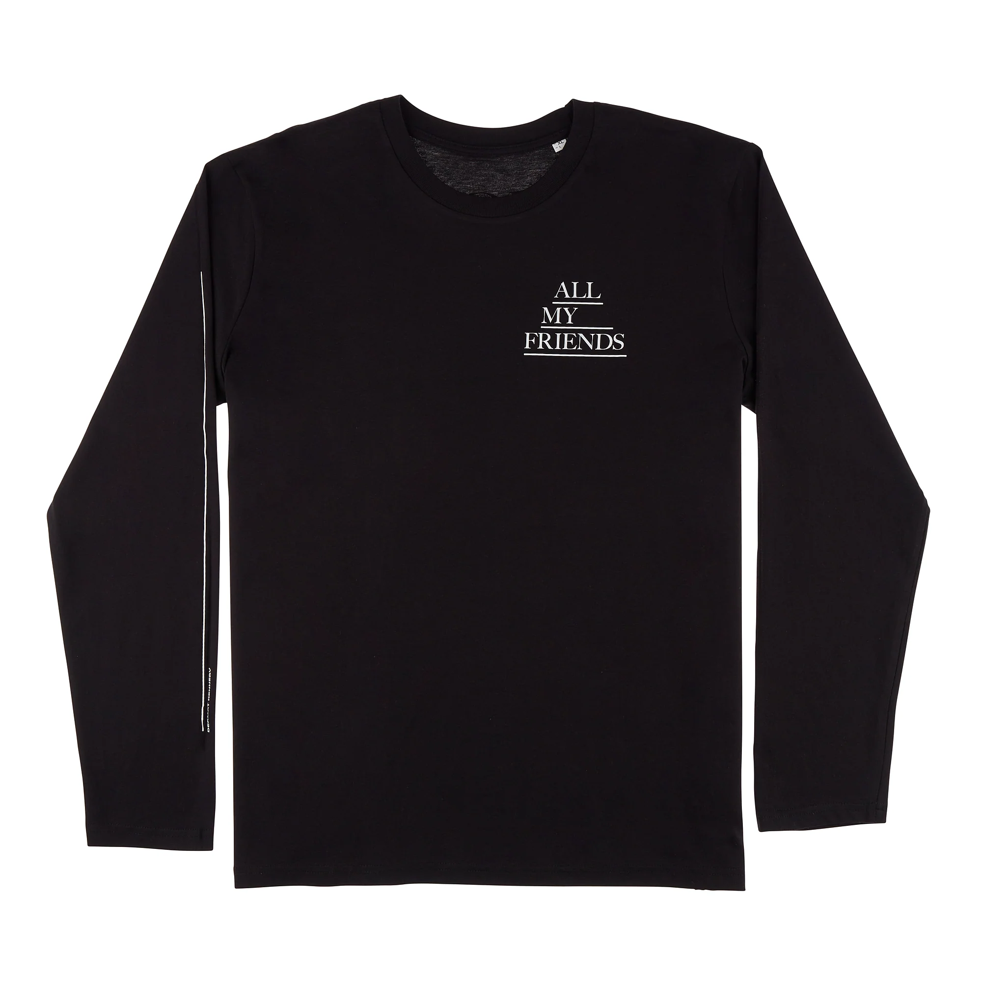 All My Friends Black Longsleeve Tee - Image 2
