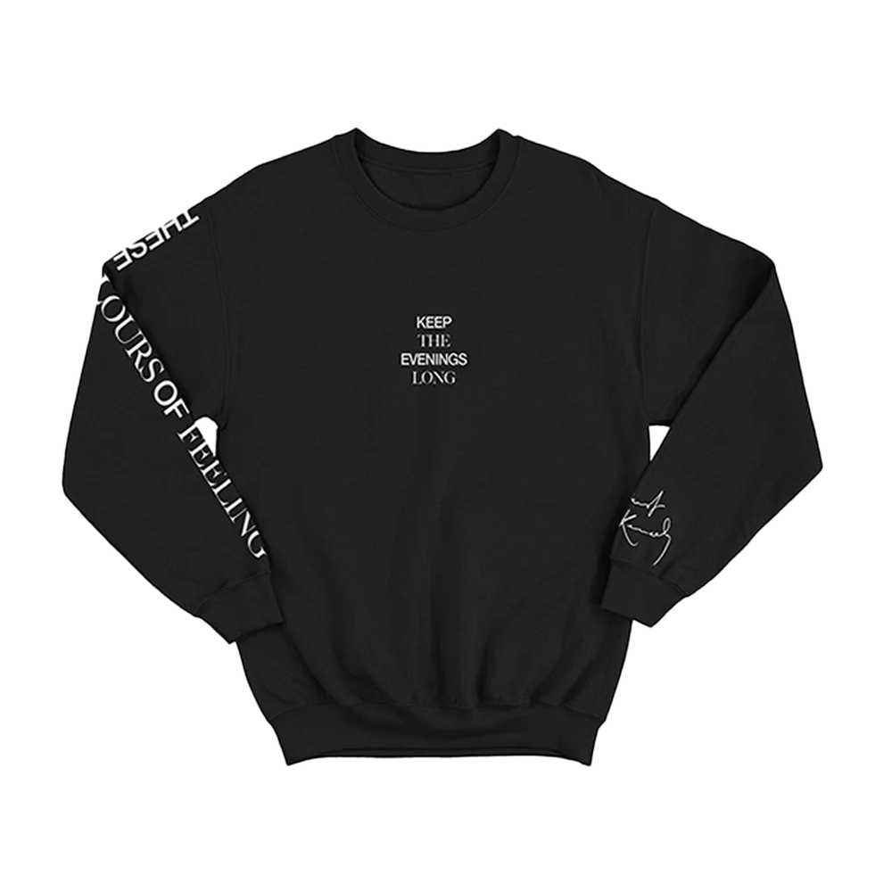AN EVENING... BLACK SWEATSHIRT