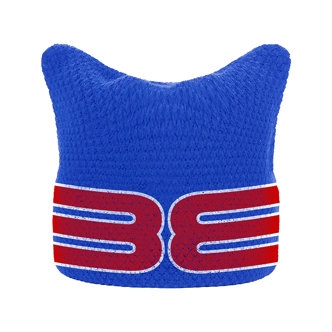 Blue BE Square Beanie