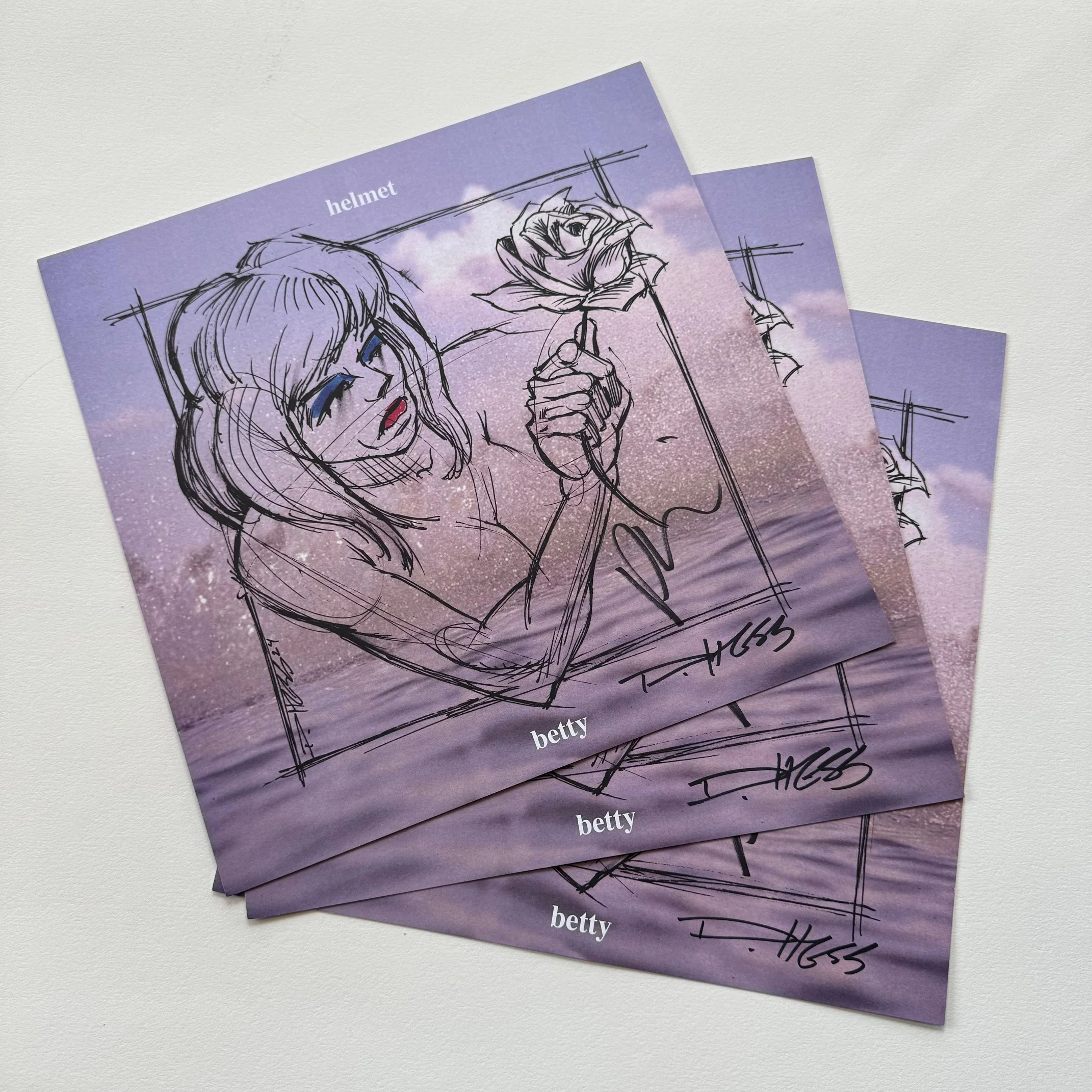Helmet - "Betty" IVC Edition Signed Litho