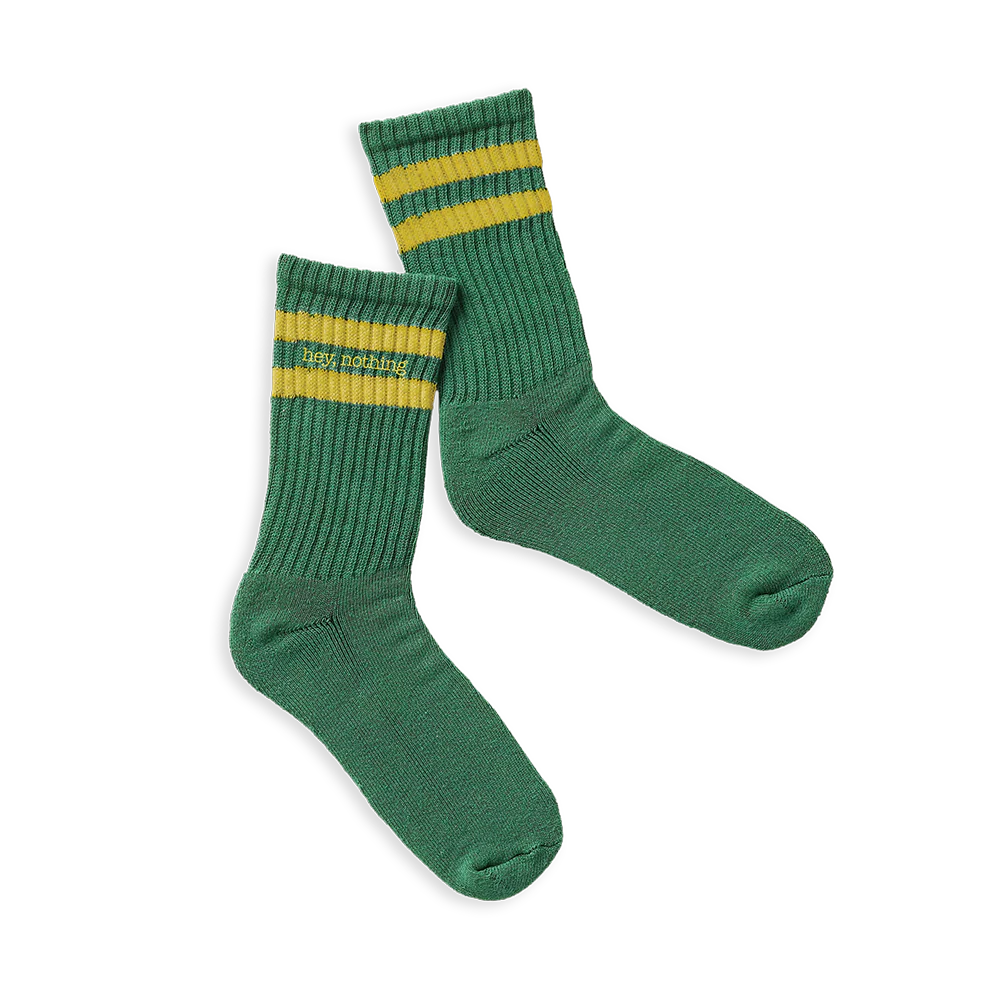 hey, nothing Logo Crew Socks