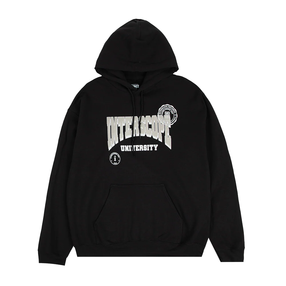 Interscope Black University Hoodie