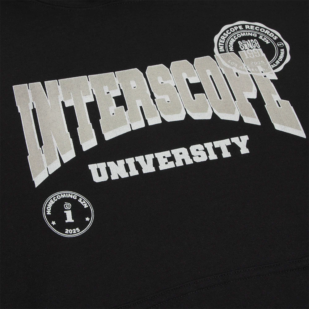 Interscope Black University Hoodie - Image 2