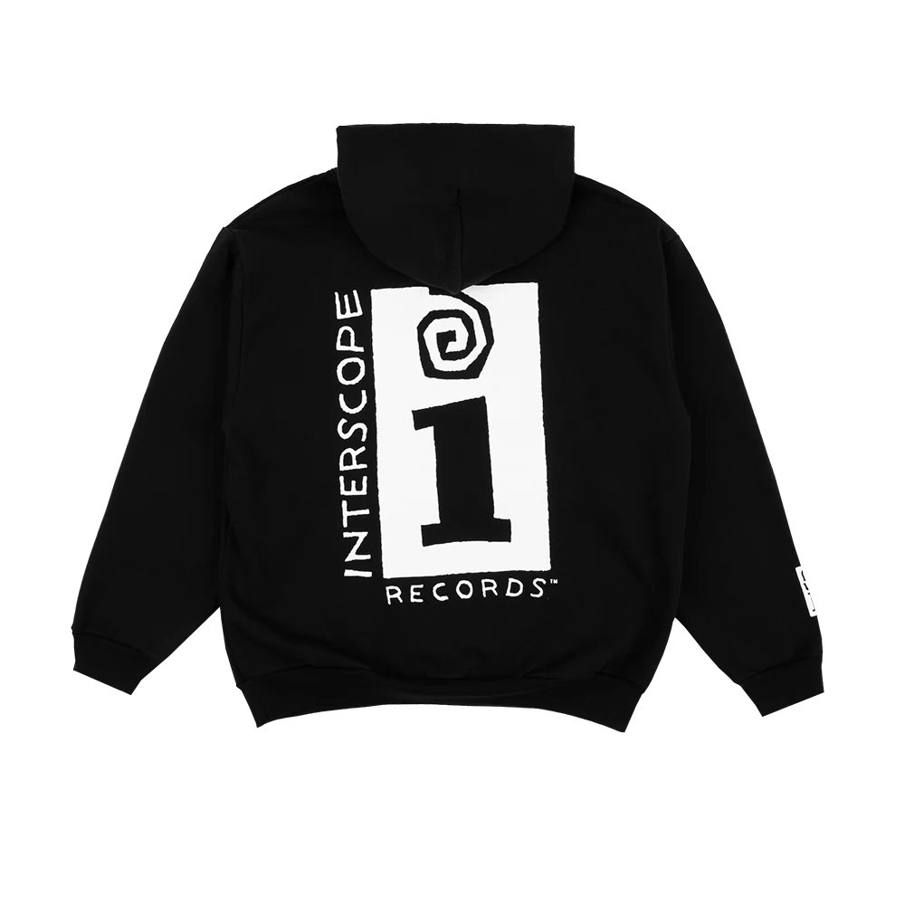 Interscope Logo Hoodie - Black - Image 4