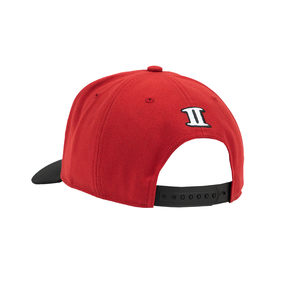Interscope Red University Snapback Hat - Image 2