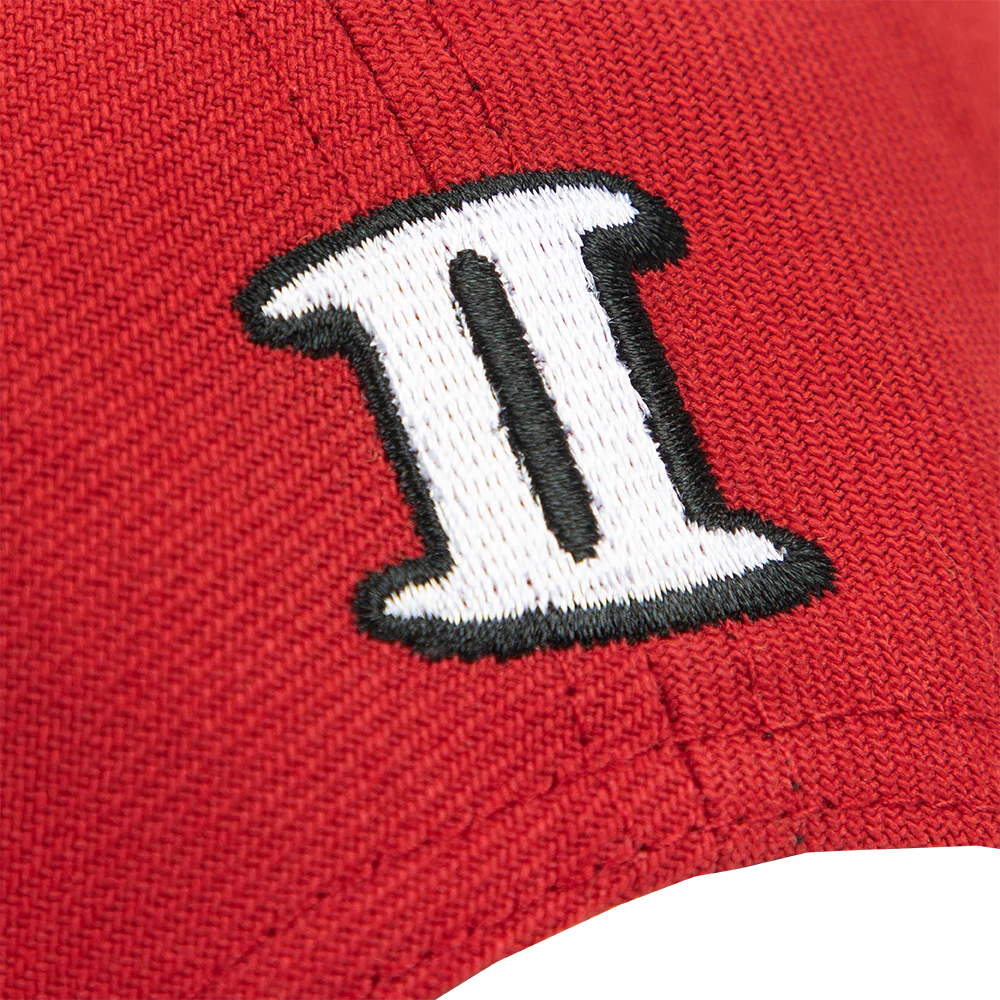 Interscope Red University Snapback Hat - Image 4