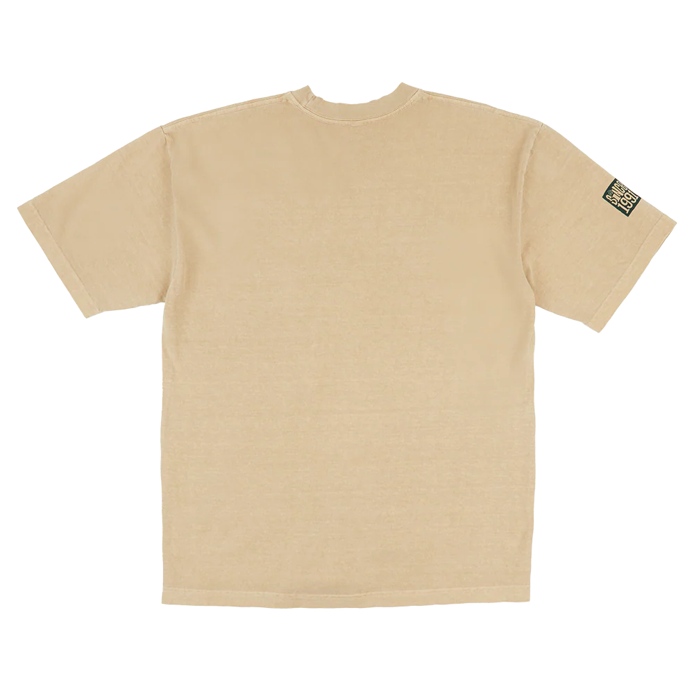 Label Puff Print T-Shirt - Mushroom - Image 2