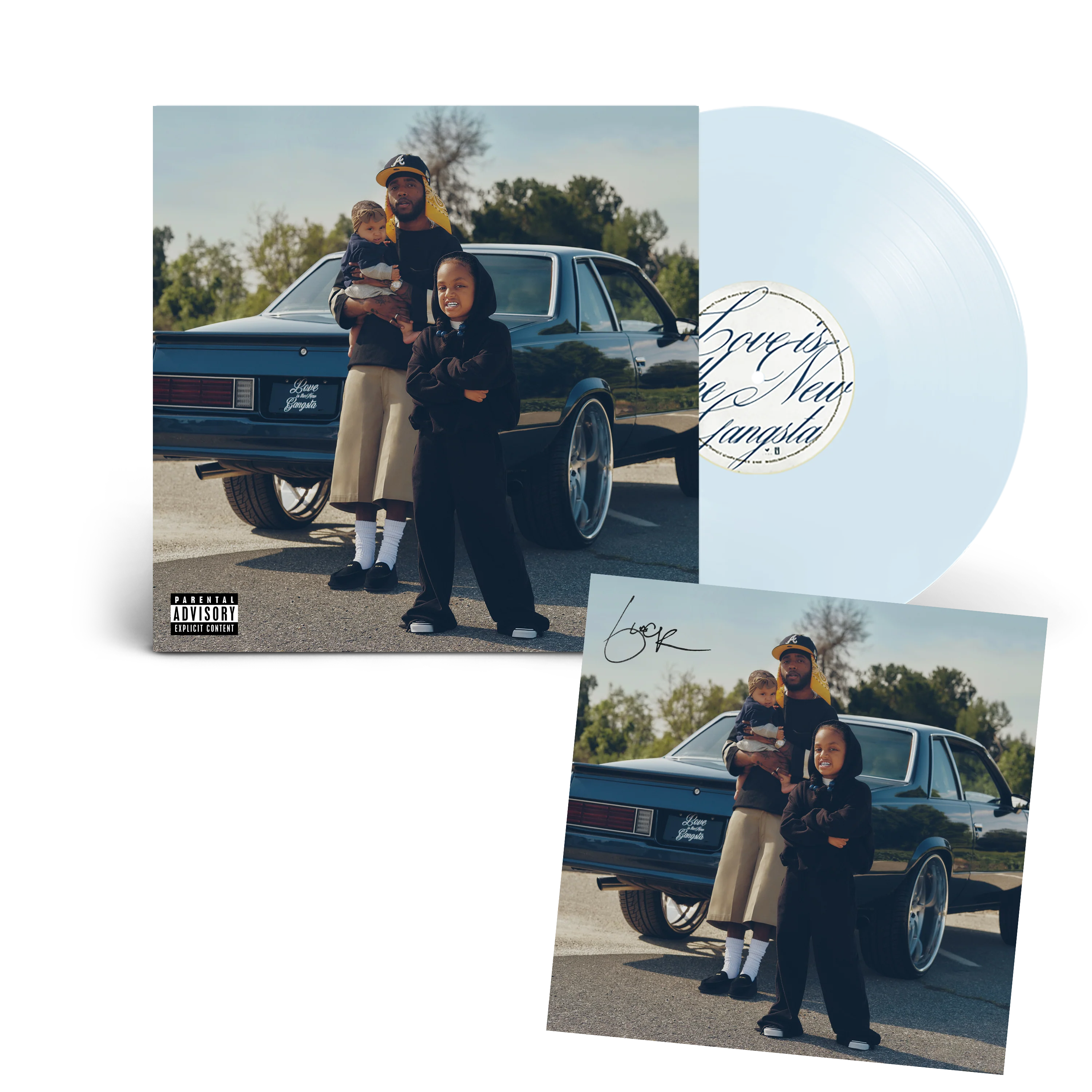 "Love is the New Gangsta"  Moonlight Clear Signed Vinyl