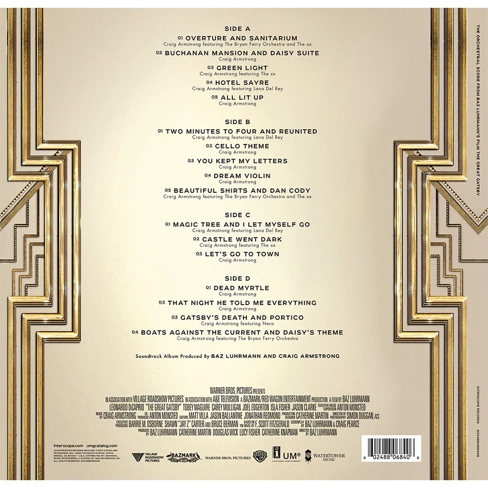 The Orchestral Score from Baz Luhrmann’s Film The Great Gatsby - "Green Light" 2LP - Image 3