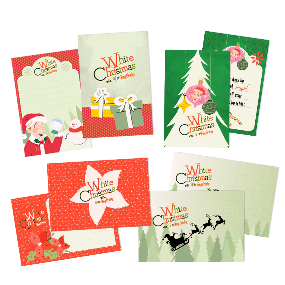 V x Bing Crosby - White Christmas Postcard Set