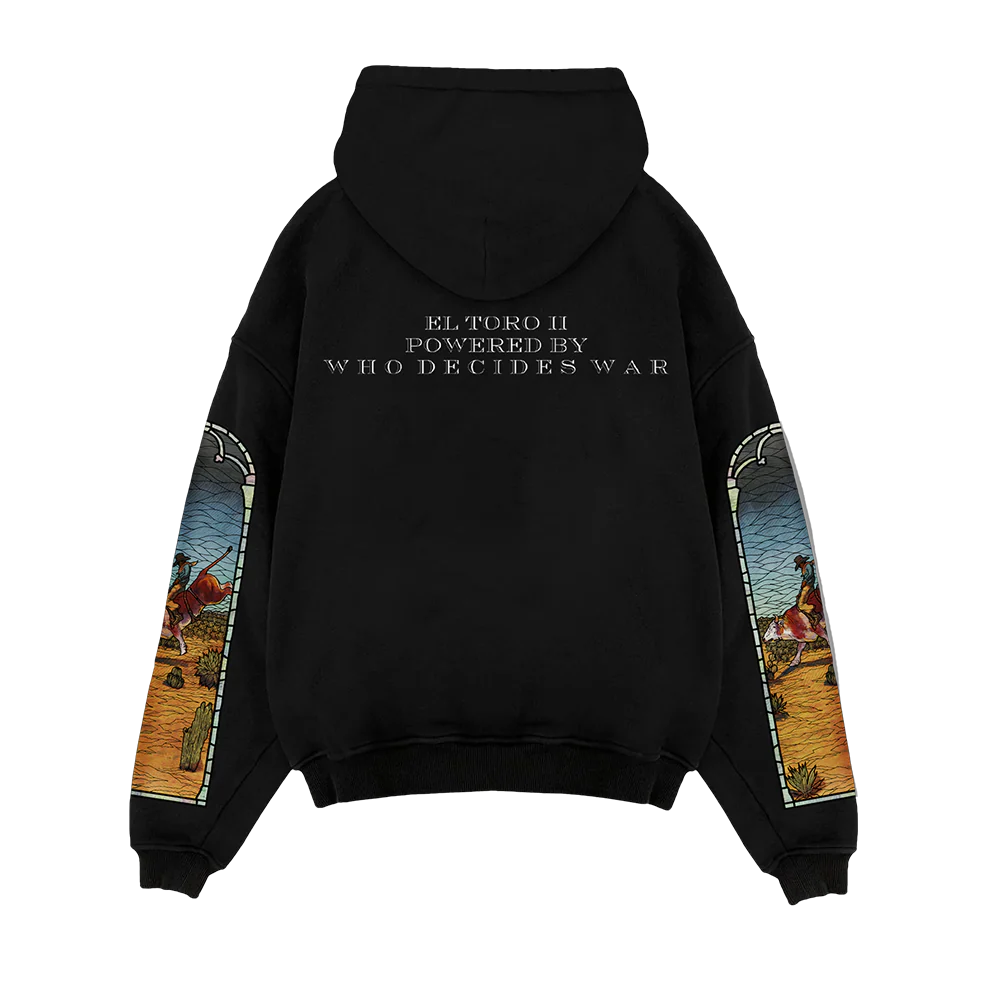 Who Decides War x EST Gee Stained Glass Hoodie (Black) - Image 2