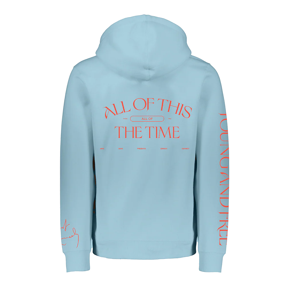 YOUNG & FREE SKY BLUE HOODIE - Image 3